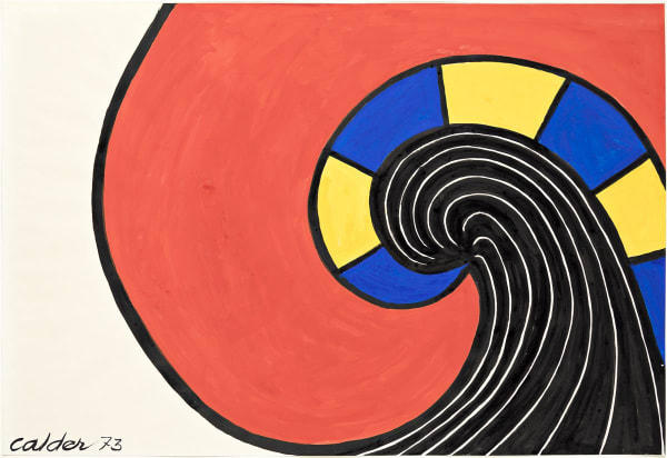 Alexander Calder Solo exhibition : Canvas, Gouaches and Sculptures