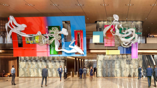 Frank Stella’s sculptures at Hudson Yards