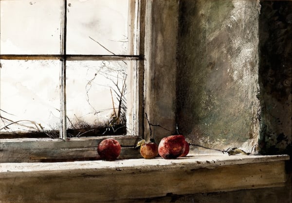 Andrew Wyeth Frostbitten, 1962 Watercolor on paper 16 x 23 1/2 inches
