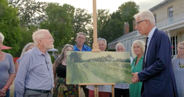 David Hockney's painting being authenticated on the BBC Antique Roadshow