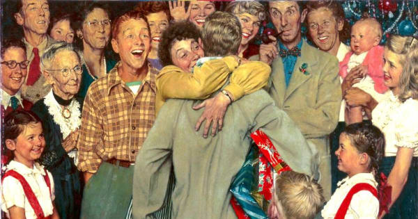 Norman Rockwell, The Homecoming, December 25, 1948
