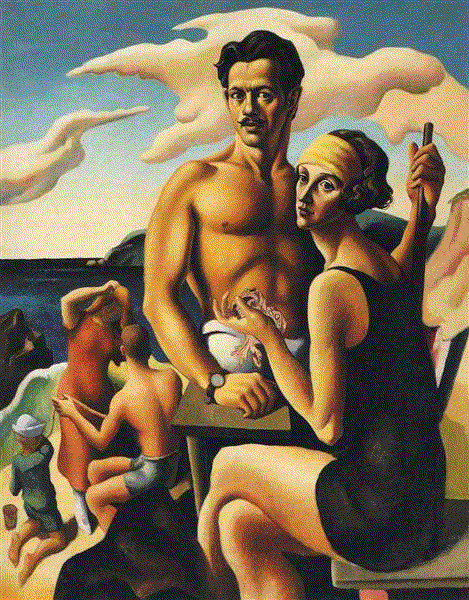Thomas Hart Benton and Loie Hollowell at the Hirshhorn