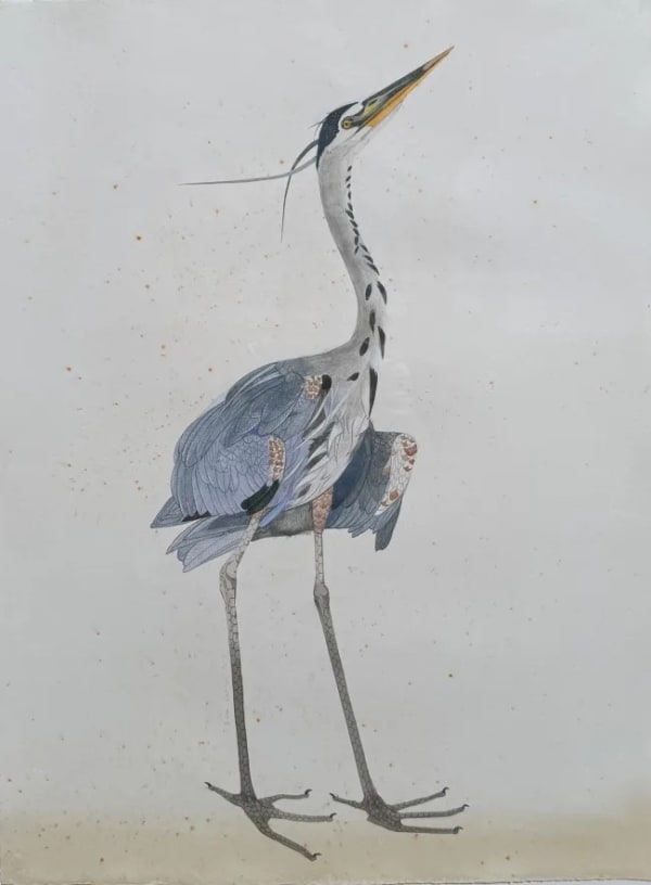 Scott Kelley. GREAT BLUE HERON LOOKING UP, 2025