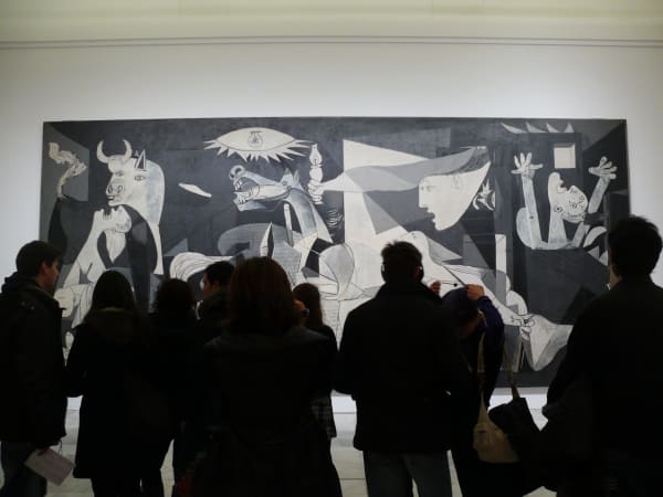 Pablo Picasso's Guernica Museo Nacional Centro de Arte Reina Sofía Photo by Pedro Belleza is licensed under CC BY 2.0. Taken on January 4, 2010