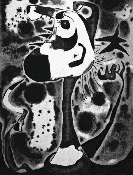 The Reaper, also known as Catalan peasant in revolt was a large mural created by Joan Miró in Paris in 1937 for the Spanish Republic’s pavilion at the 1937 Paris International Exhibition. One of Miró's largest works, it was destroyed or lost in 1938, and only a few black and white photographs survive. This file is licensed under the Creative Commons Attribution-Share Alike 4.0 International license.