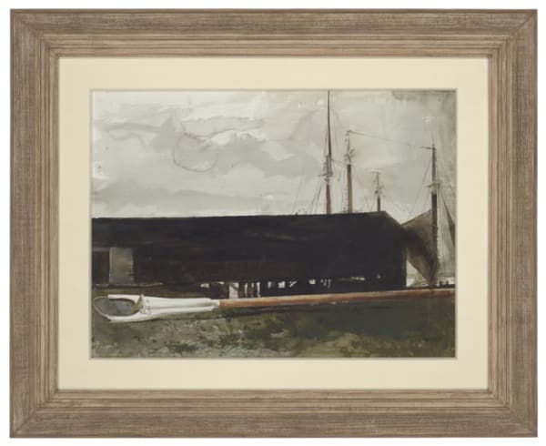 Andrew Wyeth Main Gaff, 1983 Watercolor on paper 21 x 28 inches For sale at Surovek Gallery Signed: Andrew Wyeth (l.l.) This work will be included in Betsy James Wyeth’s catalogue raisonné of the artist’s work