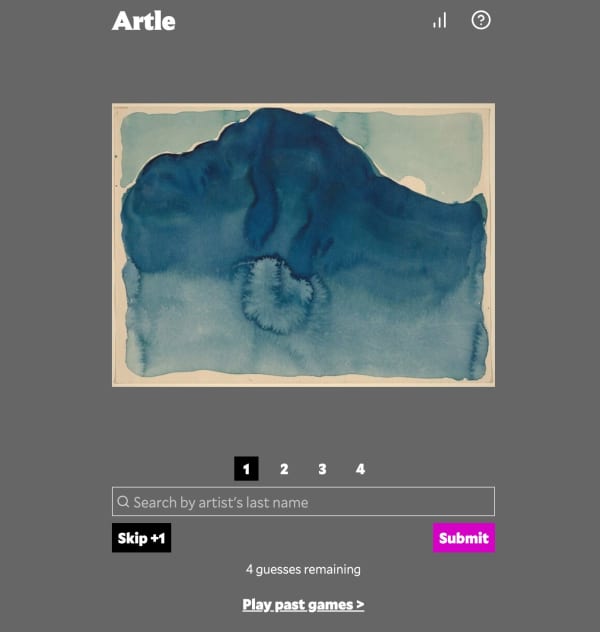 Every day, works by one of the 15,000 artists whose works are part of the NGA’s collection, are shown on the Artle site.