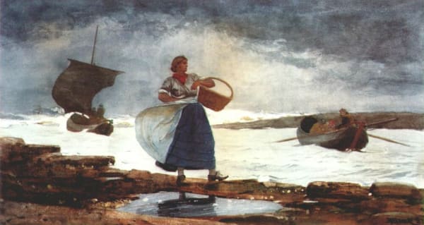 Winslow Homer Inside the Bar, 1883 Watercolor and graphite The Met