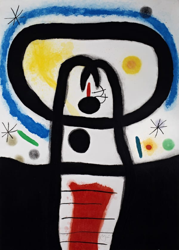 Available at Surovek Gallery: Joan Miró (1893-1983) Title: “L’Equinoxe”, 1968 Medium: Etching and Size: 40.98 x 29.02 inches