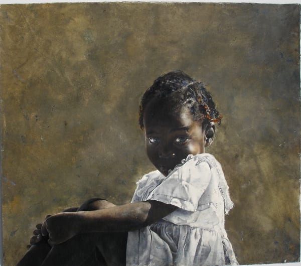 Stephen Scott Young Bright Baby Blues, 1990 Watercolor on paper 21 ½ x 24 ½ inches Signed: SS Young (l.l.) For sale at Surovek Gallery
