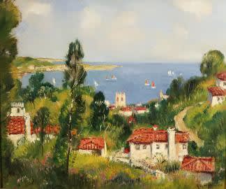 Guy C. Wiggins Mediterranean Harbor c.1928