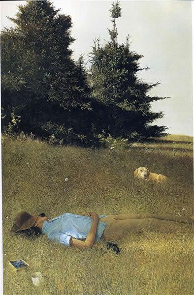 Andrew Wyeth Distant Thunder, n.d. Painting of Betsy Wyeth