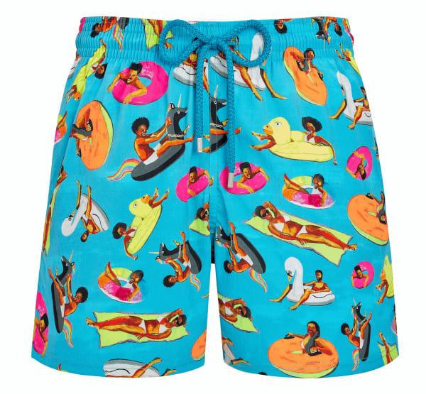 Derrick Adams Swim trunks designed for the Vilebrequin label