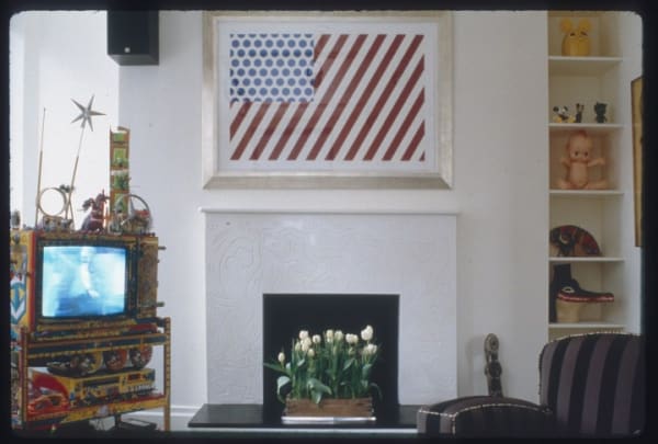 Roy Lichtenstein’s Forms in Space, 1965, hung in Keith Haring’s apartment.