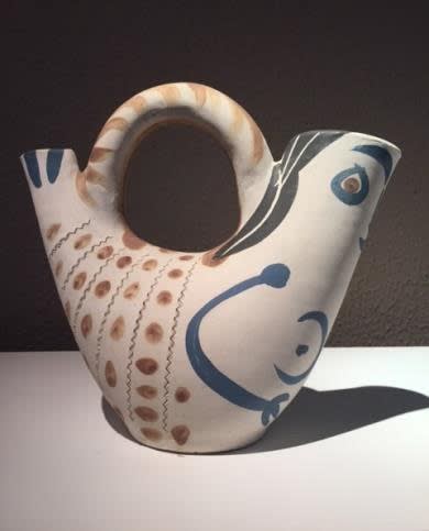 Pablo Picasso Figure de Proue, 1952 Madoura Pottery 8.625 inches high Edition: 101/300 Signed on bottom: Edition Picasso and stamped with manufacturer’s mark © 2022 Estate of Pablo Picasso / Artists Rights Society (ARS), New York For sale at Surovek Gallery