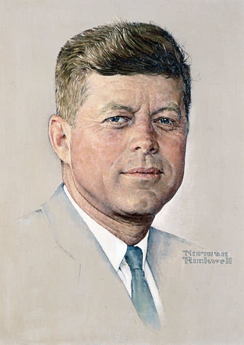 Norman Rockwell’s portrait of presidential hopeful John F. Kennedy, 1960.