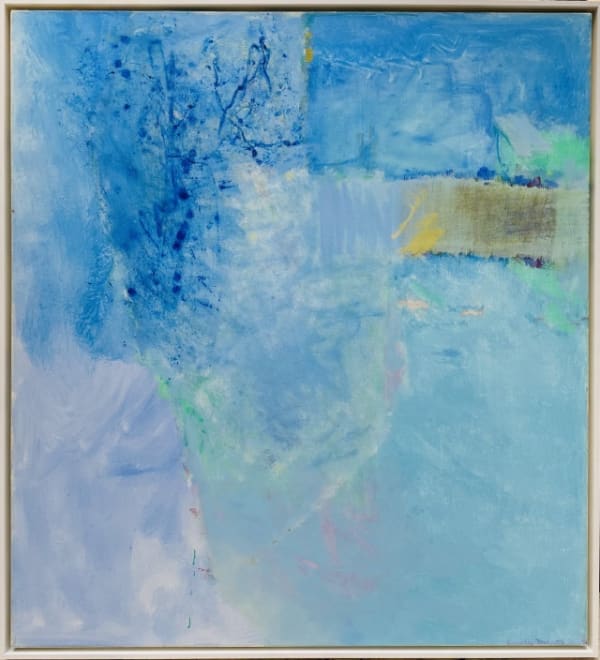 Emily Mason Solution, 2004 Oil on canvas 44 × 50 × 1 5/8 in For sale at Surovek Gallery
