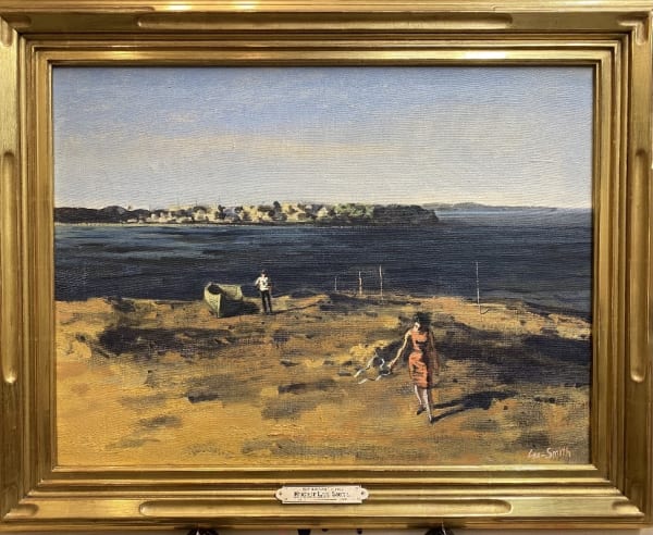 Hughie Lee-Smith The Ribbon, c. 1960 Oil on board 18 x 24 inches Available at Surovek Gallery