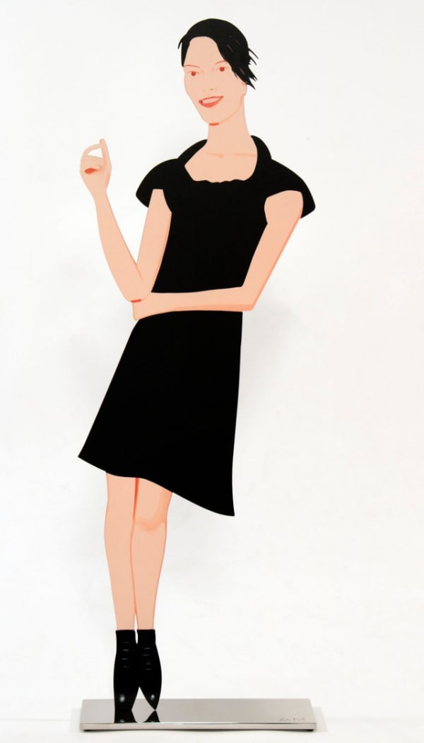 Alex Katz Carmen from Black Dress, 2017 Aluminum, double sided 24.125 inches high Edition:10/35 Signed: Alex Katz For sale at Surovek