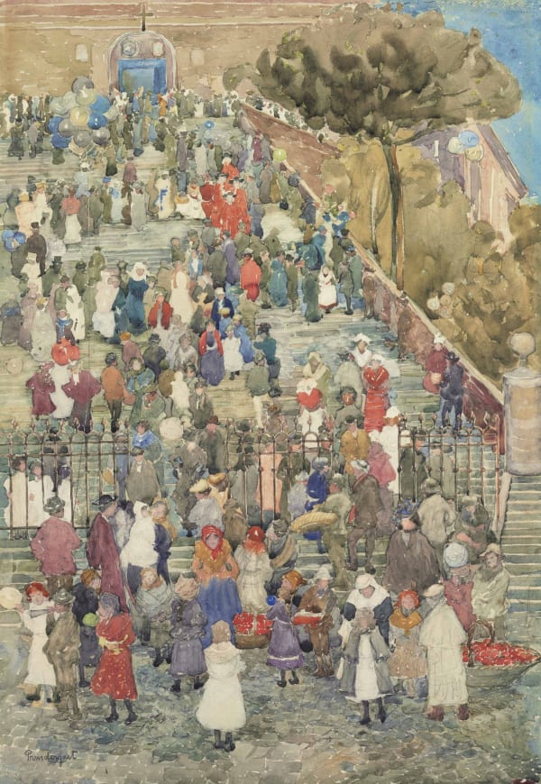 Maurice Prendergast Steps of Santa Maria d’Aracoeli, Rome c. 1898-1899