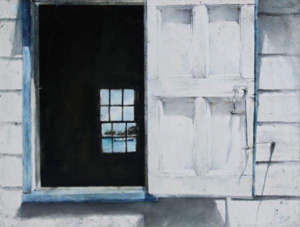 Stephen Scott Young Abaco Window Watercolor on paper 23 x 30 1/2 in Available at Surovek Gallery