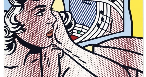 Roy Lichtenstein Nude with Joyous Painting, 1994