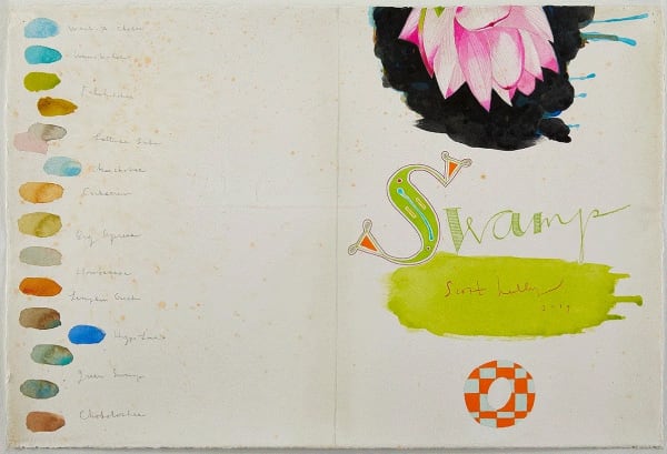 Scott Kelley Swamp (Cover Page), 2019 Watercolor on paper 15 x 22 inches Available at Surovek Gallery