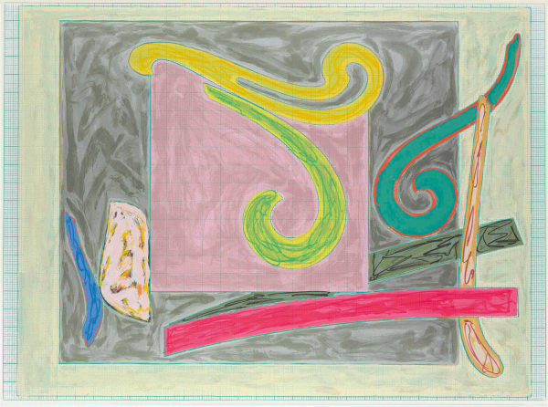 Frank Stella Albatross From The Exotic Bird Series, 1977 Lithograph on white Arches 88 mould made paper 33 7/8 x 44 7/8 inches Available at Surovek Gallery