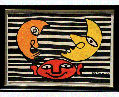 Alexander Calder Two Moons, 1971 Available at Surovek Gallery