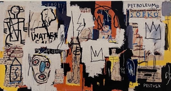 Jean-Michel Basquiat Phooey, 1982 Screenprint 43 1/2 × 84 in Edition of 60 For sale at Surovek Gallery