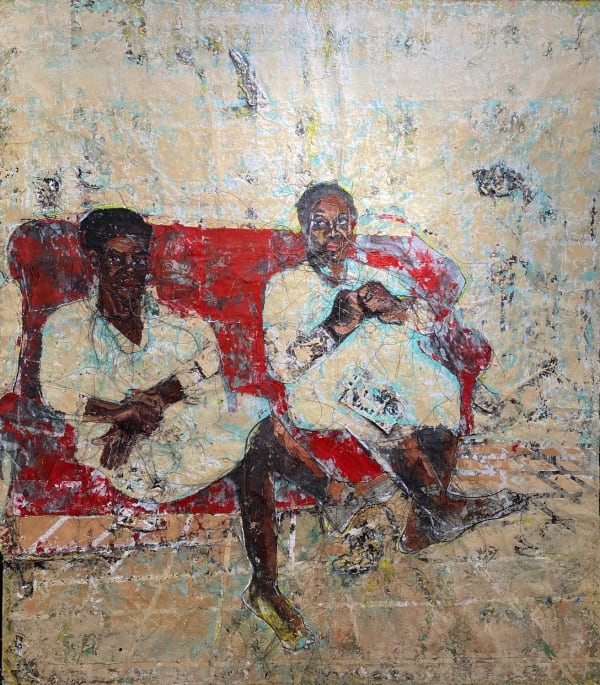 Kaloki Nyamai UNTITLED, C. 2020 Mixed media 89 x 79 in 226.1 x 200.7 cm Available at Surovek Gallery