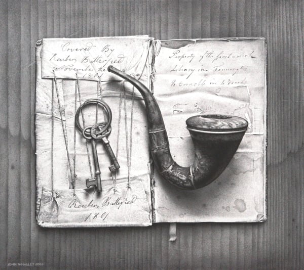 John Whalley REUBEN'S PIPE, 2009 graphite on paper 16 x 17 7/8 in 40.6 x 45.4 cm Available at Surovek Gallery