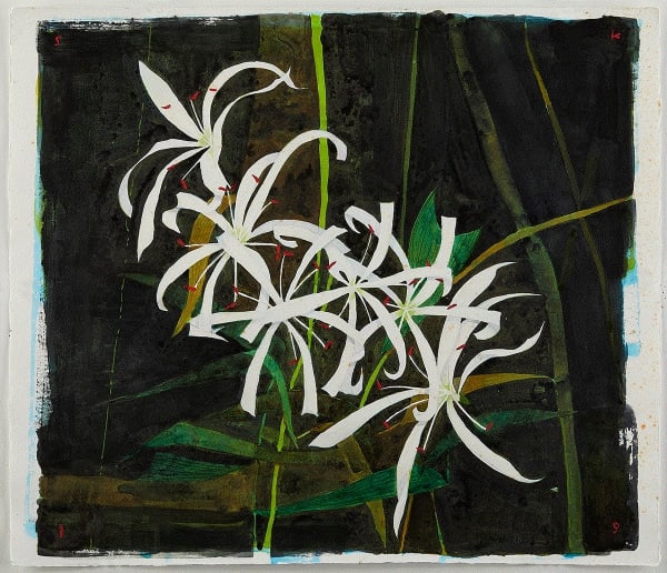 Scott Kelley SWAMP LILY, BIG CYPRESS, 2019 Watercolor on paper 26 x 28 1/2 in 66 x 72.4 cm Available at Surovek Gallery