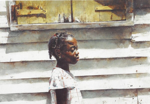 Stephen Scott Young YELLOW SHUTTERS Watercolor on paper 20 3/4 x 29 3/4 in 52.7 x 75.6 cm Available at Surovek Gallery