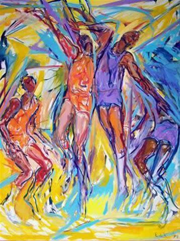 Elaine de Kooning. Basketball #40, 1977