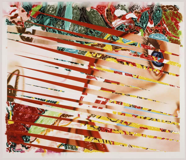 James Rosenquist FLOWERS AND FEMALES, 1986 Monoprint/lithograph 60 1/8 x 70 3/4 in 152.7 x 179.7 cm Edition of 56 with 11 APs Available at Surovek Gallery