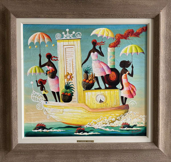 Orville Bulman LE BARQUE LOUSTIC Oil on canvas 22 x 24 in 55.9 x 61 cm Available at Surovek Gallery