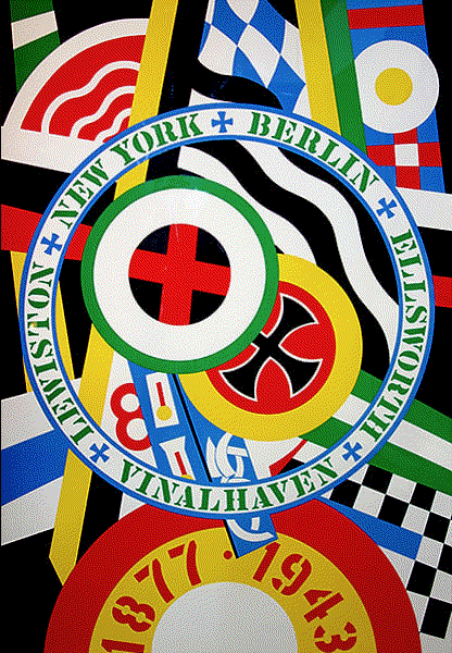 Robert Indiana THE HARTLEY ELEGIES: THE BERLIN SERIES, KVF IV, 1990 Serigraph 77 1/8 x 53 in 195.9 x 134.6 cm Edition of 50 Available at Surovek Gallery