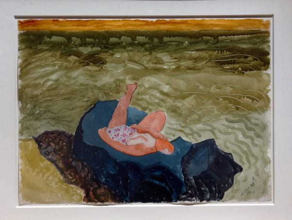 Milton Avery MAN AND SEA, 1948 Watercolor 22 x 30 inches Available at Surovek Gallery