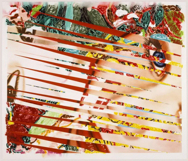 James Rosenquist FLOWERS AND FEMALES, 1986 Monoprint/lithograph 60 1/8 x 70 3/4 in 152.7 x 179.7 cm Edition of 56 with 11 APs Available at Surovek Gallery