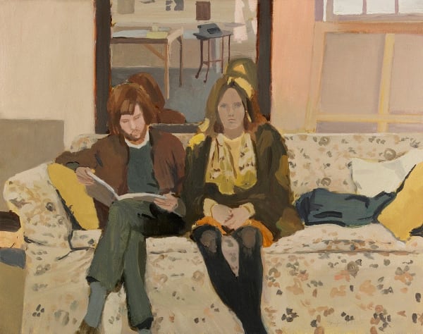 Fairfield Porter DOUBLE PORTRAIT, 1968 Oil on canvas 29 x 36 in 73.7 x 91.4 cm Available at Surovek Gallery