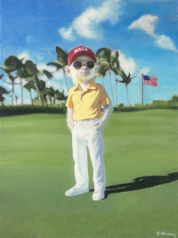 Serge Strosberg JOHNNIE BROWN 47, 2025 Oil and egg tempera painting on canvas 40 x 30 in 101.6 x 76.2 cm Available at Surovek Gallery