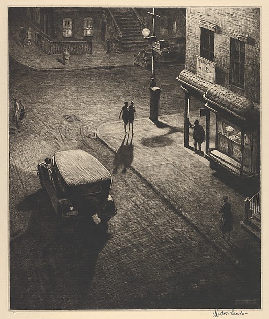 Martin Lewis Relics (Speakeasy Corner), 1928 The Metropolitan Museum of Art, New York.