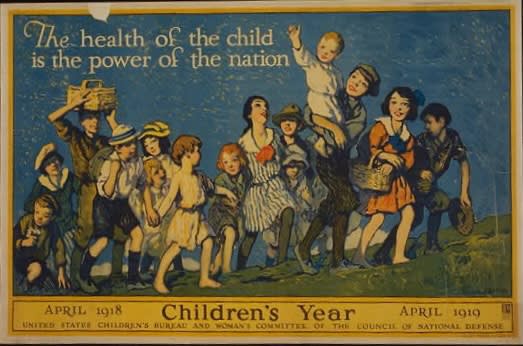 F. Luis Mora. Health of the child WWI era poster (6218090584)" by Children's Bureau Centennial