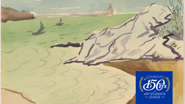Milton Avery Untitled, 1945 Watercolor on paper, 17.5 x 20.5 in. Permanent Collection, The Art Students League of New York. Gift of Lenore L Wesely. © Estate of Milton Avery.