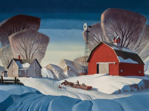 Dale Nichols Mid-Nation Winter, 1967 Sold at auction for a record $120,000.