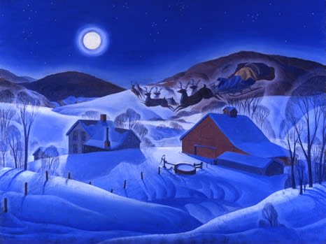 Dale Nichols Christmas Card illustration, 1939