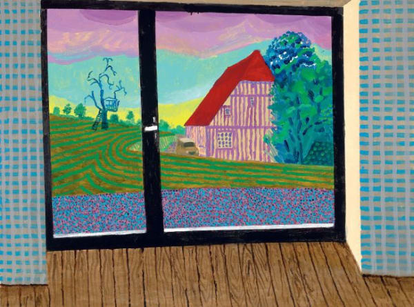 David Hockney View From the Studio at Dawn lll. 2019