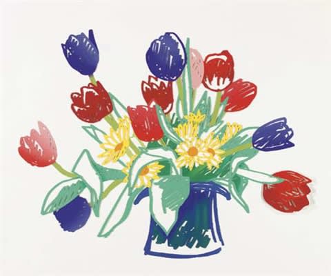 Tom Wesselmann Birthday Bouquet (Hat Vase), 1988-91 Steel Painted 108 x 138 inches