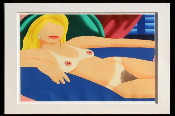 Tom Wesselmann Nude from the Bedroom Blond Series, 1980 Aquatint 28 x 30 inches Edition: AP 12/25 Pencil Signed, dated and numbered (l.r.) For sale at the Surovek Gallery